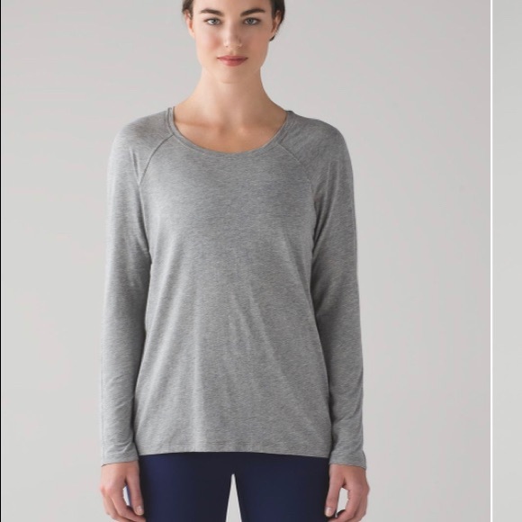 Lululemon Emerald Long Sleeve Grey sz 6